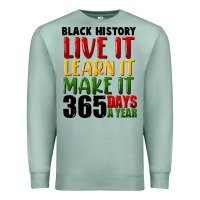 Seafoam black history live it Premium Sweatshirt - FaDigitalArtStudio