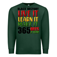 Sports Green black history live it Premium Sweatshirt - FaDigitalArtStudio
