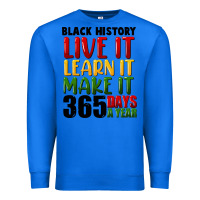 True Royal black history live it Premium Sweatshirt - FaDigitalArtStudio