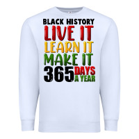 White black history live it Premium Sweatshirt - FaDigitalArtStudio
