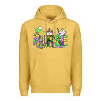 Antique Gold mardi gras nurse Premium Hoodie - OliviaCreatesArt