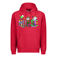 Cardinal mardi gras nurse Premium Hoodie - OliviaCreatesArt