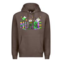 Coffee mardi gras nurse Premium Hoodie - OliviaCreatesArt