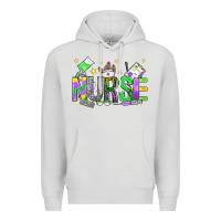 Dove Grey mardi gras nurse Premium Hoodie - OliviaCreatesArt