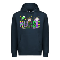 Navy mardi gras nurse Premium Hoodie - OliviaCreatesArt