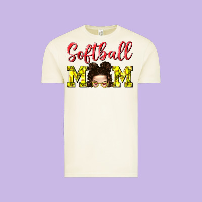 Softball Mom Vintage Tee Designed By Bundleandbundleshop