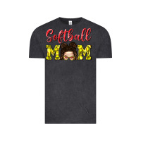Vintage Black Softball Mom Vintage Tee - BundleAndBundleShop