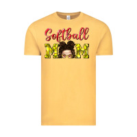 Vintage Mustard Softball Mom Vintage Tee - BundleAndBundleShop