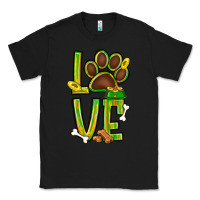 Black Tie dye St. Patrick's Day love dog paw Classic Tee - BundleAndBundleShop