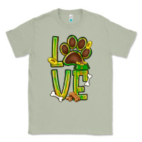 Matcha Tie dye St. Patrick's Day love dog paw Classic Tee - BundleAndBundleShop