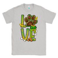 Moon Dust Tie dye St. Patrick's Day love dog paw Classic Tee - BundleAndBundleShop