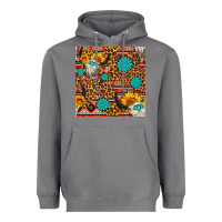 Storm western aztec bull skull seamless pattern Heavyweight Hoodie - FaDigitalArtStudio