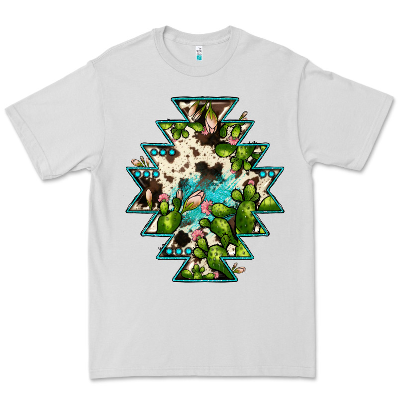 Aztec  Cowhide Cactus Gemstone Premium Tee by JahusDesignShop | Teevron