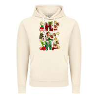 Vintage Artic ho ho ho reindeer Vintage Hoodie - MaliasSmallBusiness