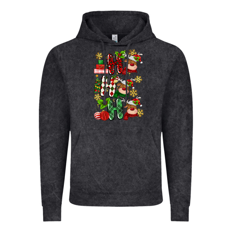 Ho Ho Ho Reindeer Vintage Hoodie by MaliasSmallBusiness | Teevron