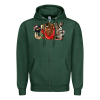 Sports Green joy Zipper Hoodie - CowGirlArtShop