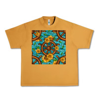 Peanut Butter Lake Boat Rudder And Sunflowers Seamless Pattern Urban Heavy Tee - BundleAndBundleShop
