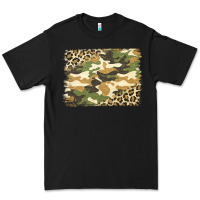 Black leopard camo pattern background Premium Tee - Jasminsmagicworld