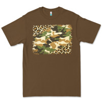 Cacao leopard camo pattern background Premium Tee - Jasminsmagicworld