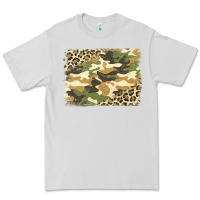 Dove Grey leopard camo pattern background Premium Tee - Jasminsmagicworld