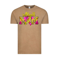 Vintage Coffee Softball Mom Breast Cancer Vintage Tee - BundleAndBundleShop