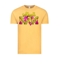 Vintage Mustard Softball Mom Breast Cancer Vintage Tee - BundleAndBundleShop