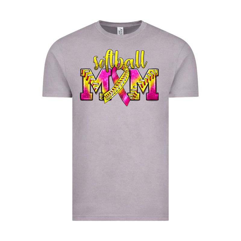 Softball Mom Breast Cancer Vintage Tee by BundleAndBundleShop | Teevron