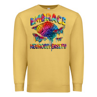 Antique Gold Embrace neurodiversity Autism Premium Sweatshirt - FaDigitalArtStudio