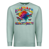 Seafoam Embrace neurodiversity Autism Premium Sweatshirt - FaDigitalArtStudio