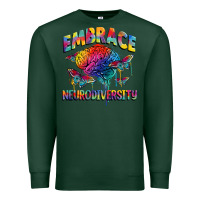 Sports Green Embrace neurodiversity Autism Premium Sweatshirt - FaDigitalArtStudio