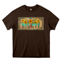Chocolate Brown western believe leopard aztek license plate template Heavy Core Tee - BarkalooDesign