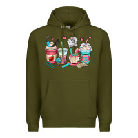 Teacher Coffee Cups Premium Hoodie | Teevron