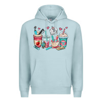 Blue Mist teacher coffee cups Premium Hoodie - OliviaCreatesArt