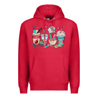 Cardinal teacher coffee cups Premium Hoodie - OliviaCreatesArt