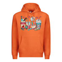 Carrot teacher coffee cups Premium Hoodie - OliviaCreatesArt