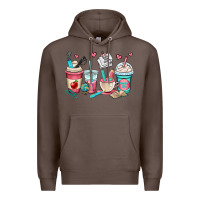 Coffee teacher coffee cups Premium Hoodie - OliviaCreatesArt
