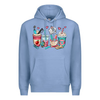 Colony Blue teacher coffee cups Premium Hoodie - OliviaCreatesArt