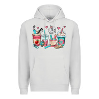 Dove Grey teacher coffee cups Premium Hoodie - OliviaCreatesArt