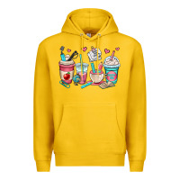 Lemon teacher coffee cups Premium Hoodie - OliviaCreatesArt