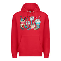 Red teacher coffee cups Premium Hoodie - OliviaCreatesArt