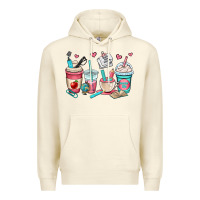 Sandshell teacher coffee cups Premium Hoodie - OliviaCreatesArt