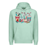 Seafoam teacher coffee cups Premium Hoodie - OliviaCreatesArt