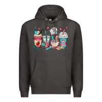 Smoke teacher coffee cups Premium Hoodie - OliviaCreatesArt