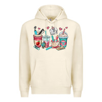 Tofu teacher coffee cups Premium Hoodie - OliviaCreatesArt
