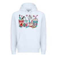 White teacher coffee cups Premium Hoodie - OliviaCreatesArt