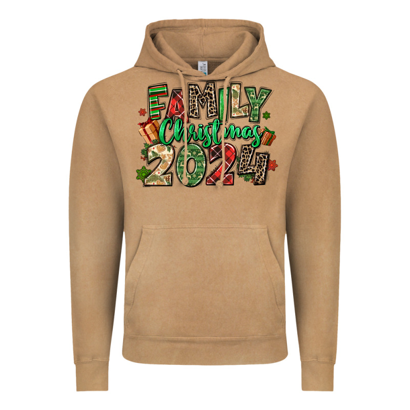 Family Christmas 2024 Vintage Hoodie by MaliasSmallBusiness | Teevron