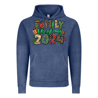 Vintage Denim family christmas 2024 Vintage Hoodie - MaliasSmallBusiness