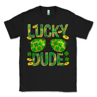Black Lucky Dude St Patricks Classic Tee - BundleAndBundleShop