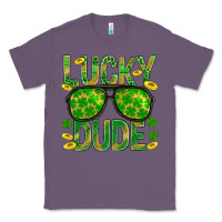 Lavender Lucky Dude St Patricks Classic Tee - BundleAndBundleShop