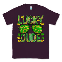 Plum Lucky Dude St Patricks Classic Tee - BundleAndBundleShop